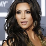 Television personality Kim Kardashian arrives at the 53rd annual Grammy Awards in Los Angeles