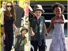 Brangelina y su hija Shiloh