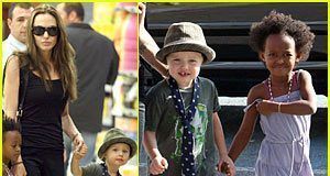 Brangelina y su hija Shiloh