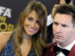 Lionel y su esposa lucieron muy enamorados luego de casarse.
