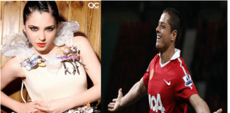 Chicharito y Andrea Duro
