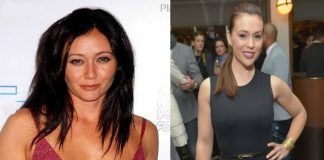 Actrices Shannen Doherty y Alyssa Milano