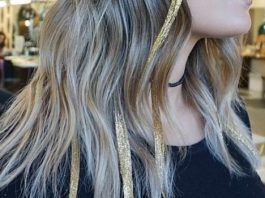 Mechas con glitter: la última tendencia para esta nochevieja mechas con glitter