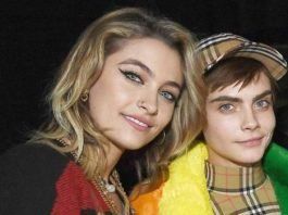 Paris M. Jackson sale con la sexy modelo Cara Delevigne paris m. jackson