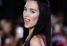 dua lipa modelo versace