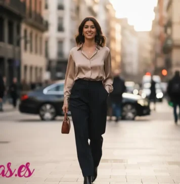 Telas elegantes y resistentes para blusas de oficina (con el toque working rebel de Úrsula Corberó) mejores telas para blusas de trabajo que no se arruguen