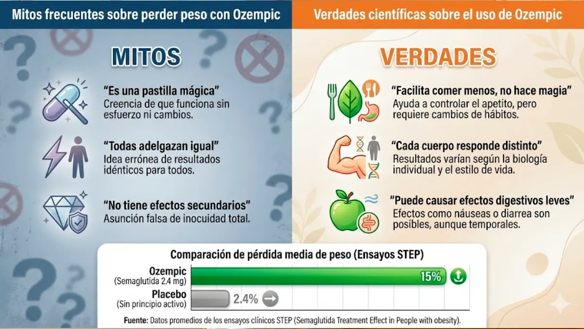 Resultados y mitos de Ozempic según la ciencia
