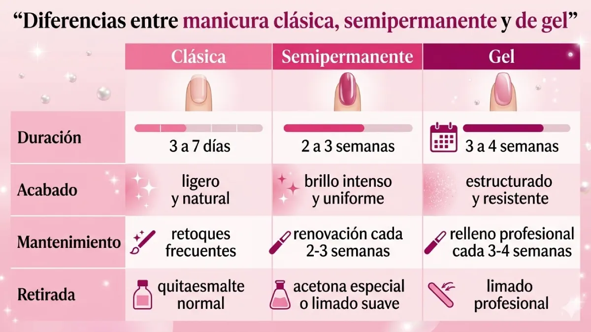 qué tipos de manicura hay y cuál elegir