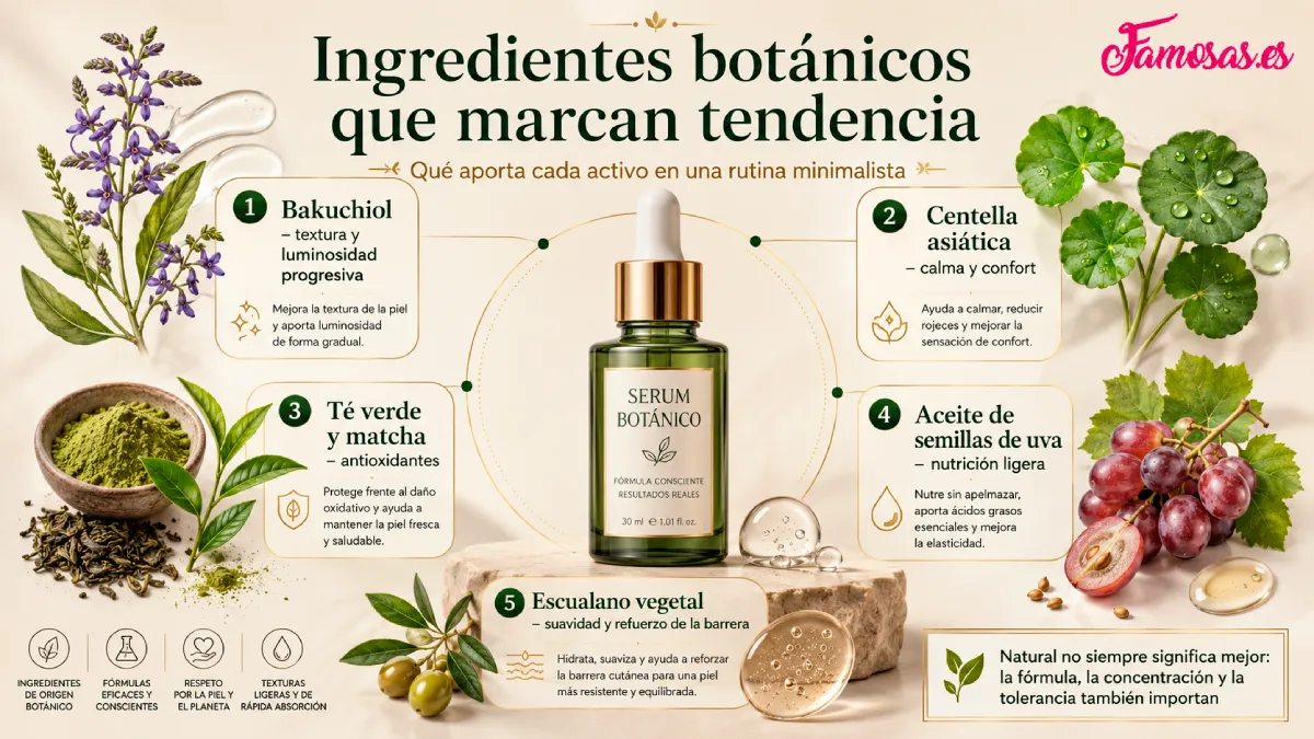 ingredientes botánicos en tendencia en cosmética