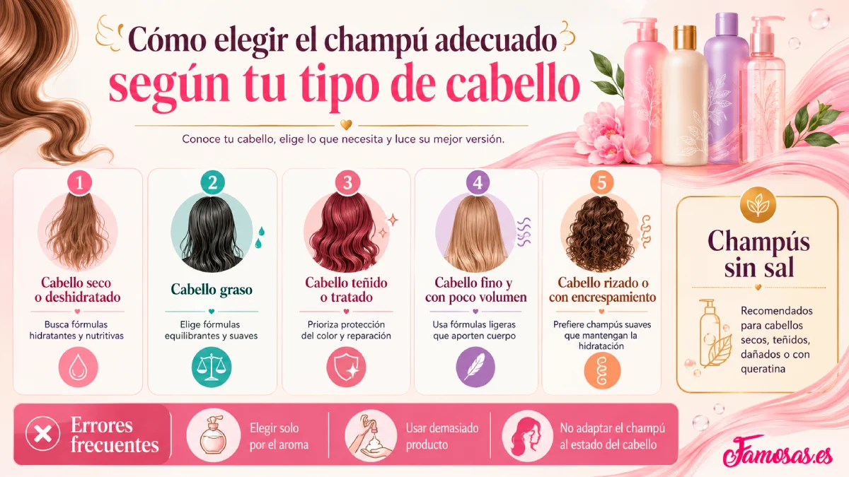 mejor champú según tu tipo de cabello