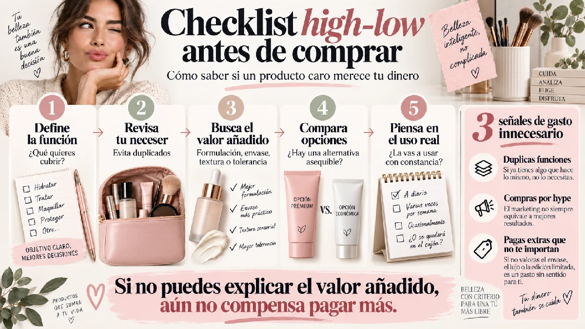 chechlist high-low antes de comprar infografía